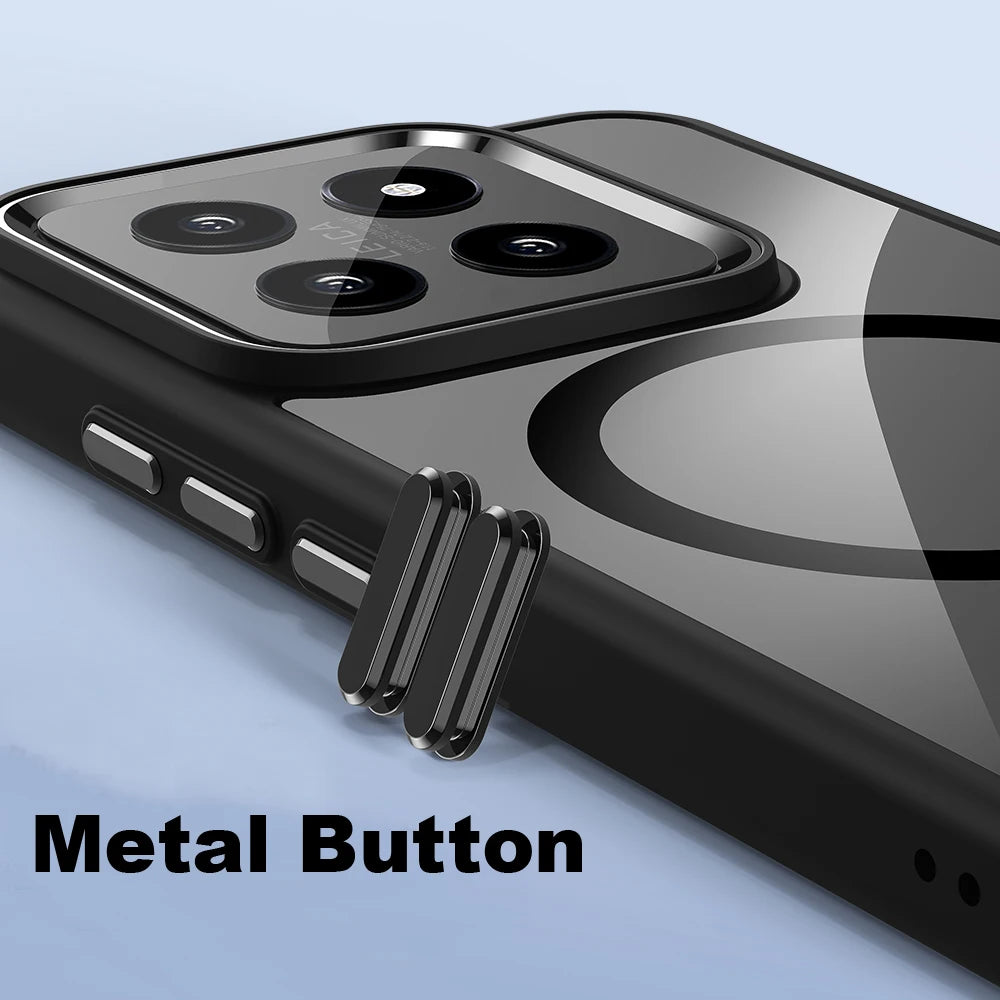 HD Transparent Magnetic Case for Xiaomi 15 / 15 Pro