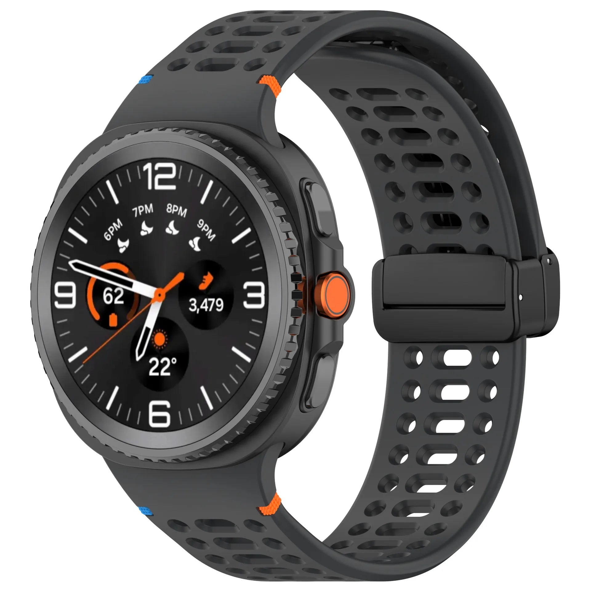 Soft Silicone Replacement Band with Magnetic Clasp for Samsung Galaxy Watch 8 & Galaxy Watch 8 Classic