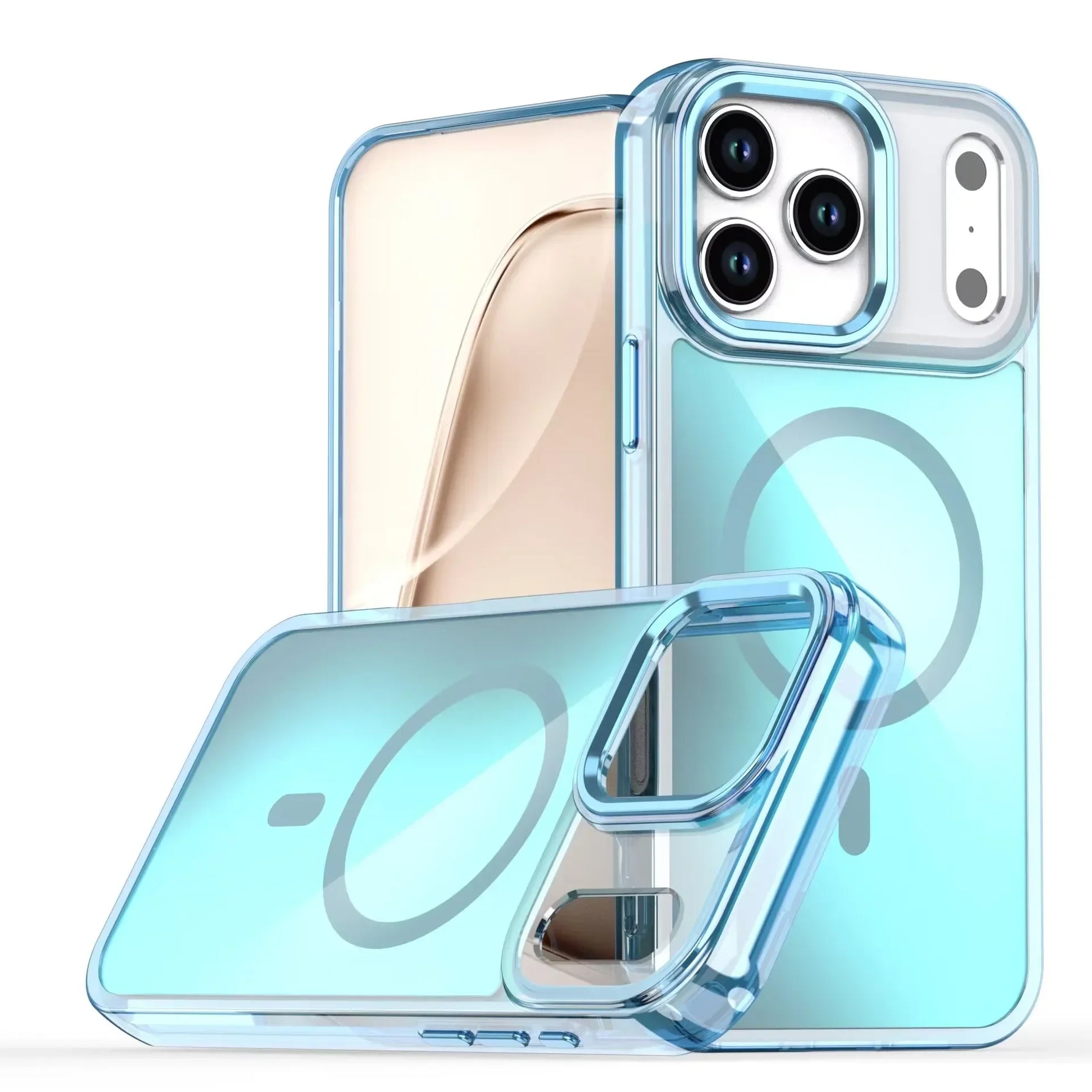 Color-Changing MagSafe Phone Case with Metal Lens Bracket for iPhone 17 Series