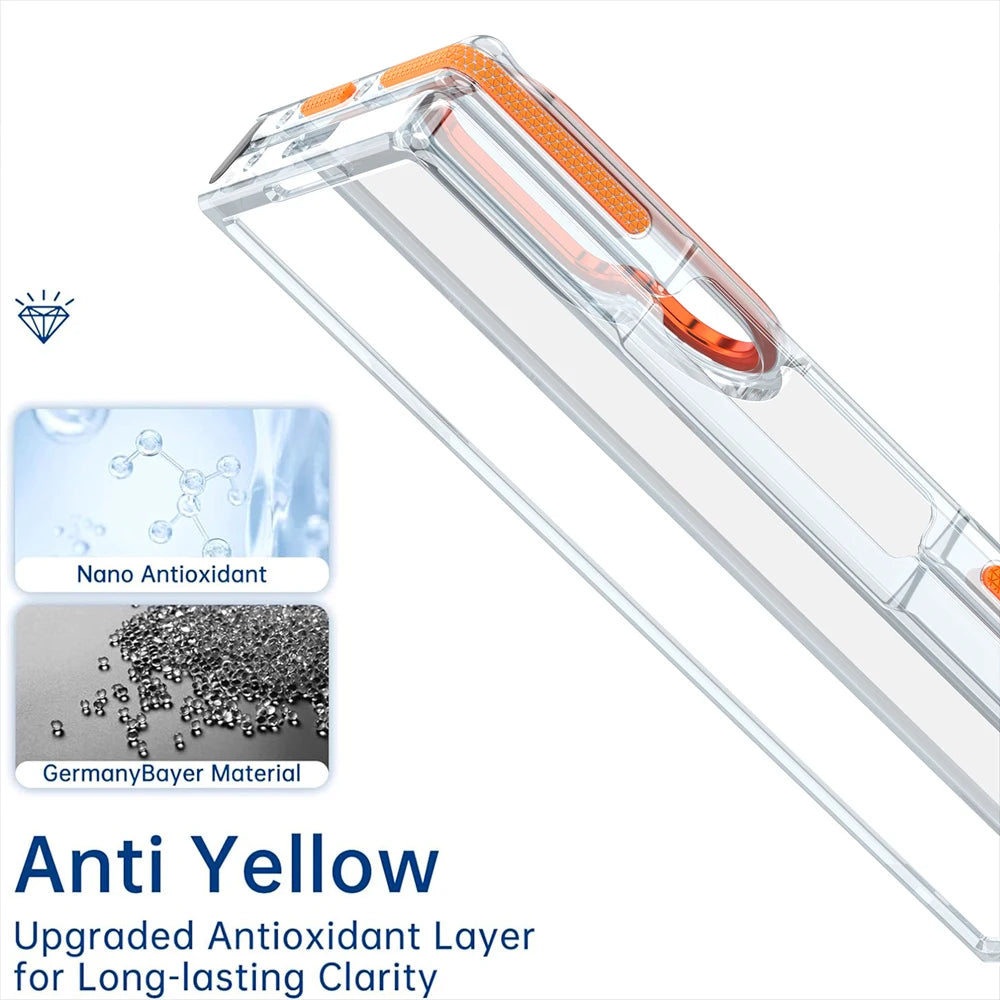 Samsung Galaxy Z Fold 6 Transparent Magnetic Protective Case