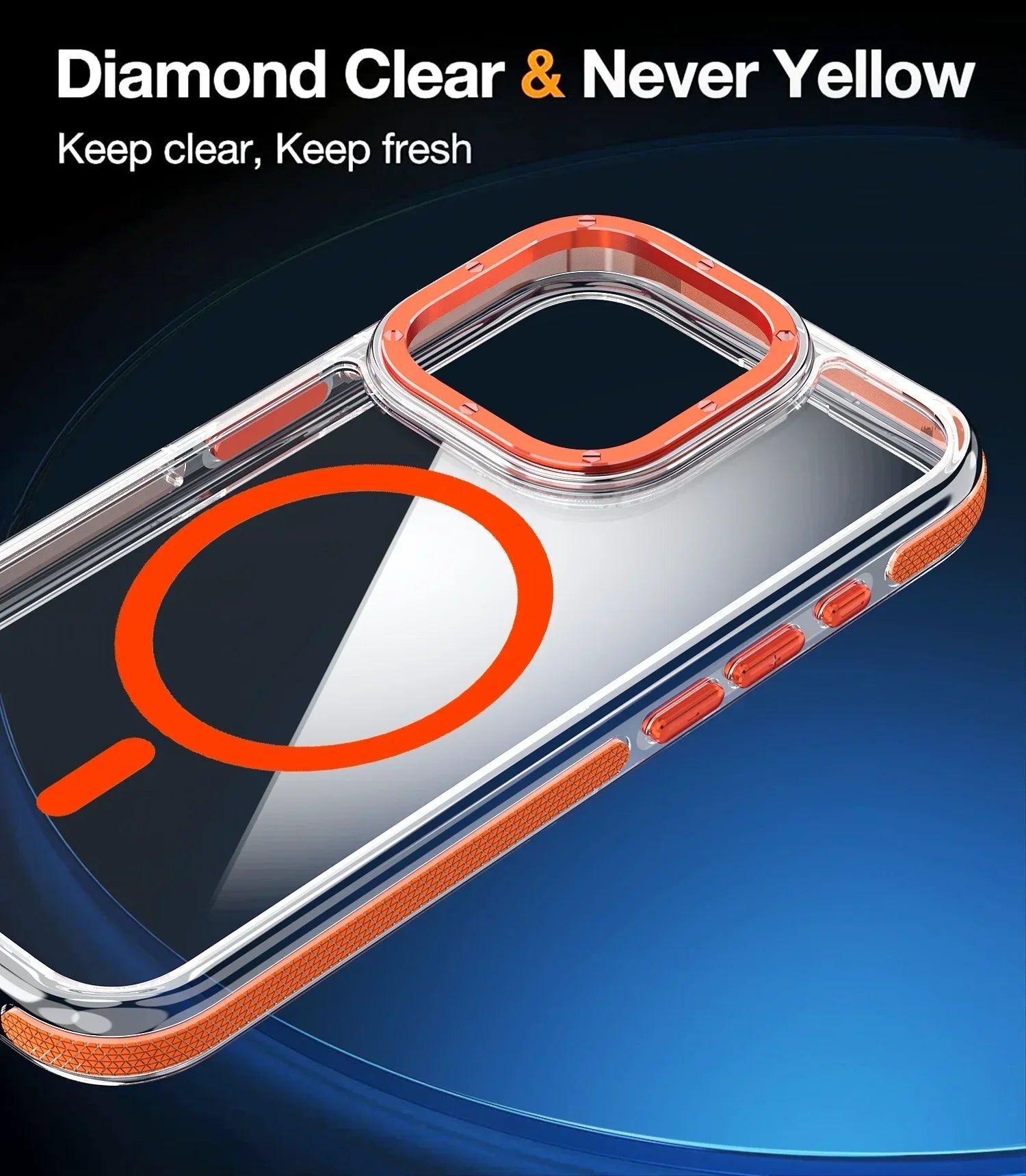 Shockproof MagSafe Clear Case for iPhone 16 Series