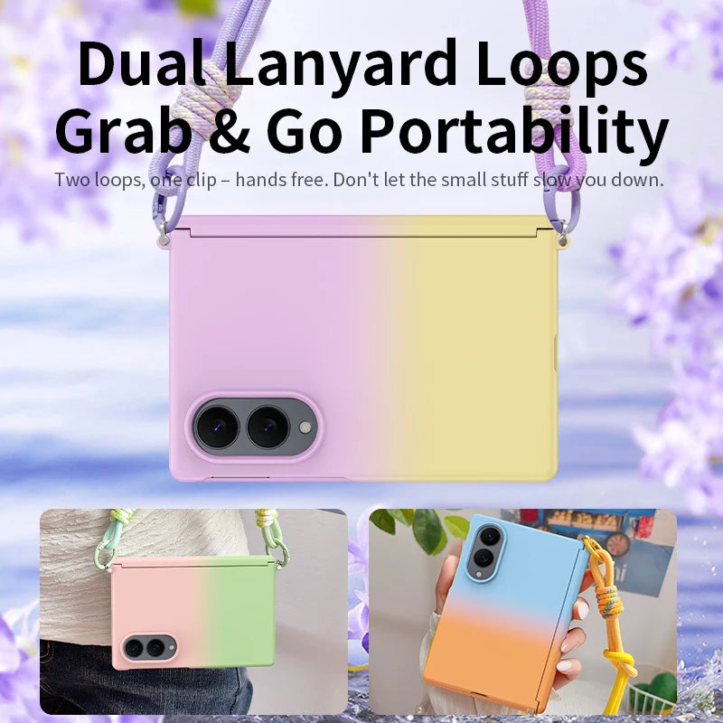 Matte Full-Wrap Case with Magnetic Charging Ring for Samsung Galaxy Z Fold 8