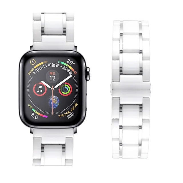 Fashion Ceramic Metal Wristband for Apple Watch
