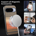Luxury Carbon Fiber Magnetic Case for Google Pixel 9 Series