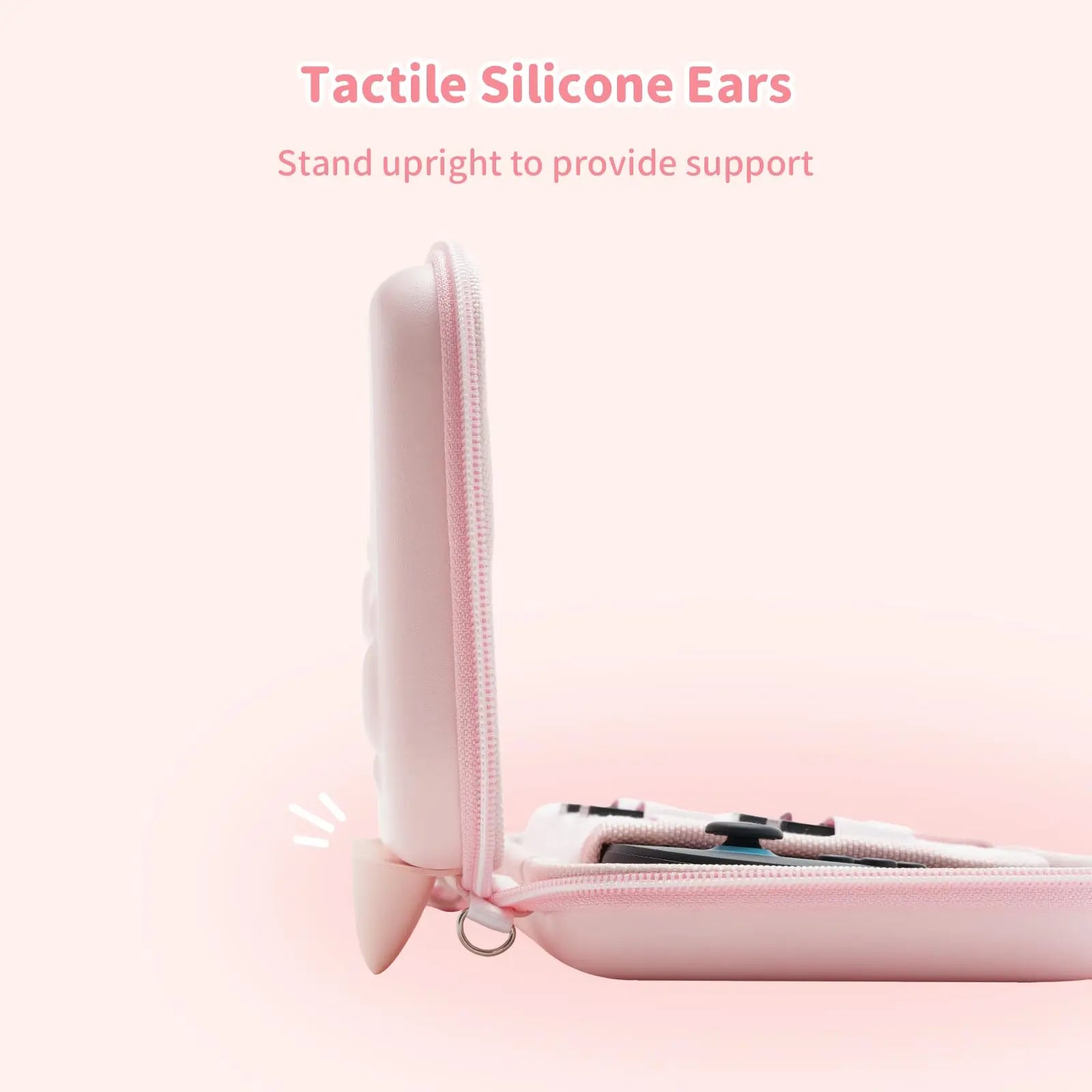 Slim Hard-Shell Cat Ear Carrying Case for Nintendo Switch 2 (2025)