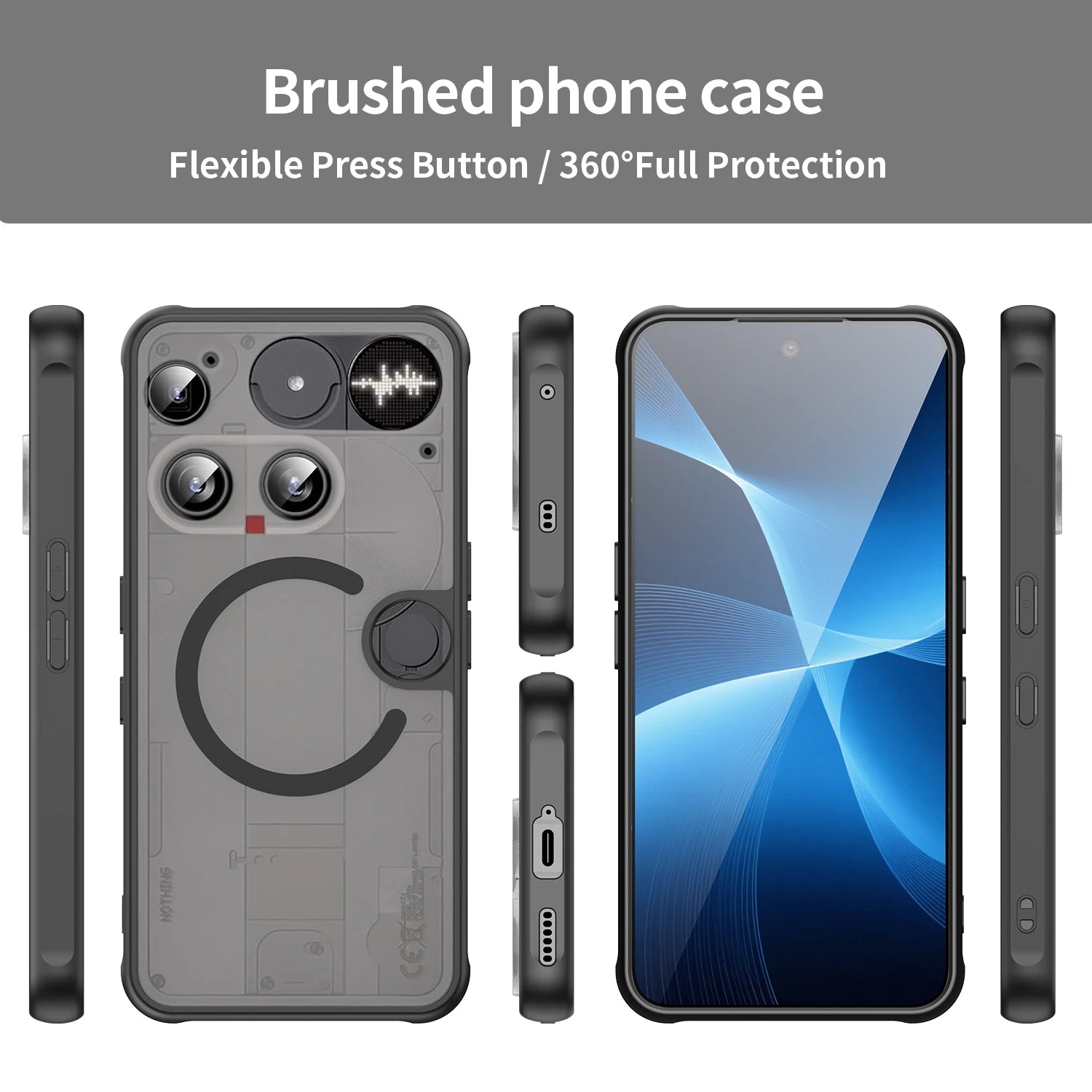 Translucent Frosted Magnetic Case for Nothing Phone 3