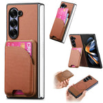Samsung Galaxy Z Fold 7 Luxury Magnetic Leather Case with Card Holder