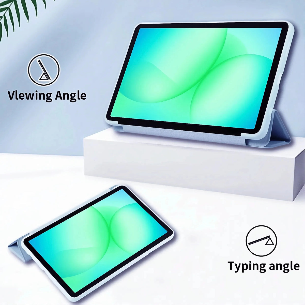 Soft TPU Kickstand Tablet Case with Magnetic Flip Closure for Samsung Galaxy Tab A7 Lite