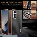 Luxury Carbon Fiber Pattern Phone Case for Samsung Galaxy Z Fold 7