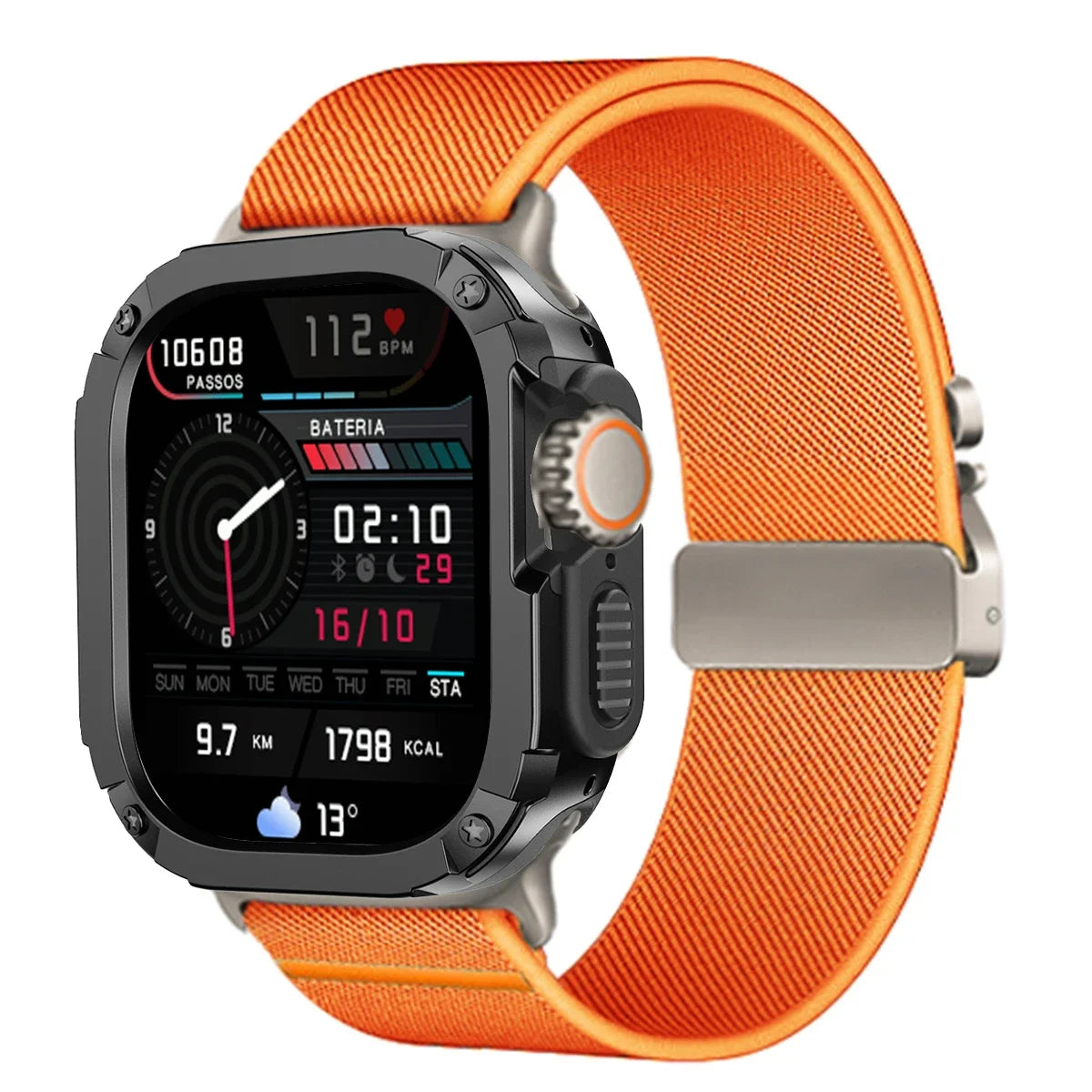 Protective Case and Nylon Sport Strap for Apple Watch