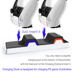 Dual-Slot USB 3.1 Type-C PlayStation 5 Controller Charging Dock
