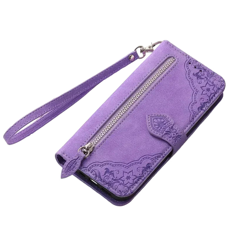 Crossbody Leather Flip Wallet Case with Card Holder for iPhone 17 Series