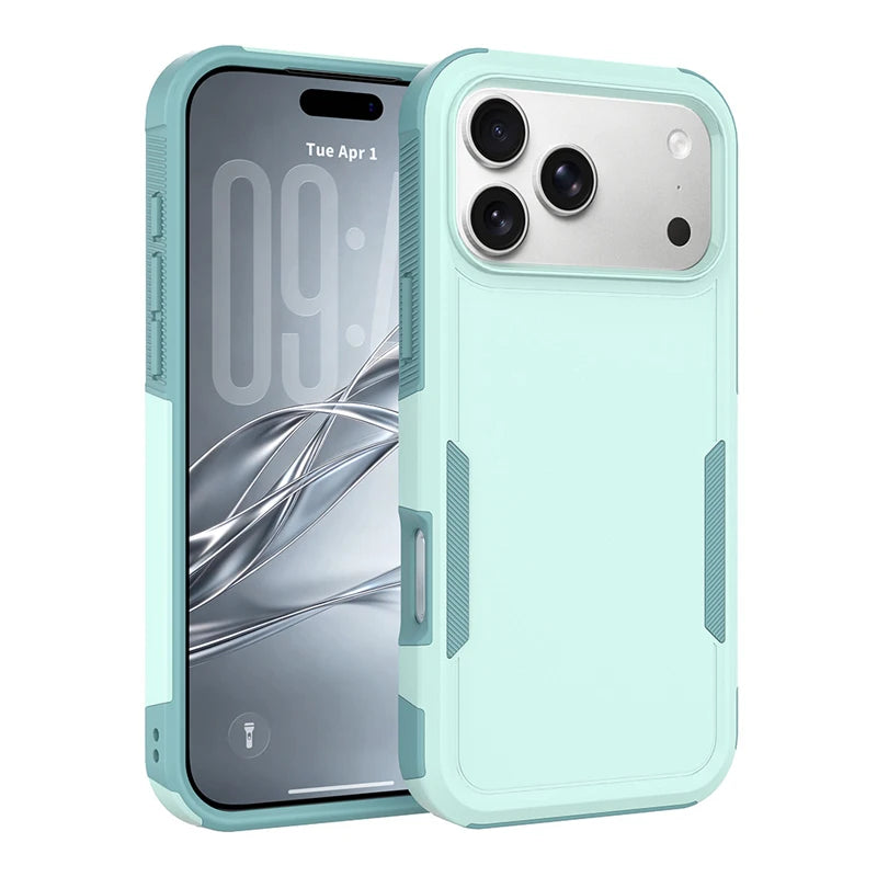 Dual-Layer Shockproof Armor Case with 360° Drop Protection for iPhone 18 Series