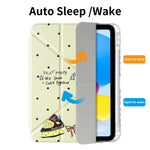 Clear-Back Trifold Stand Case with Four-Corner Airbag Protection for iPad (11th Generation)