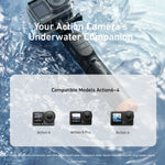 TELESIN Underwater Diving Wireless Remote Selfie Stick for DJI Osmo Action 6