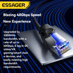 Essager 40Gbps CAT8 Braided Ethernet Cable