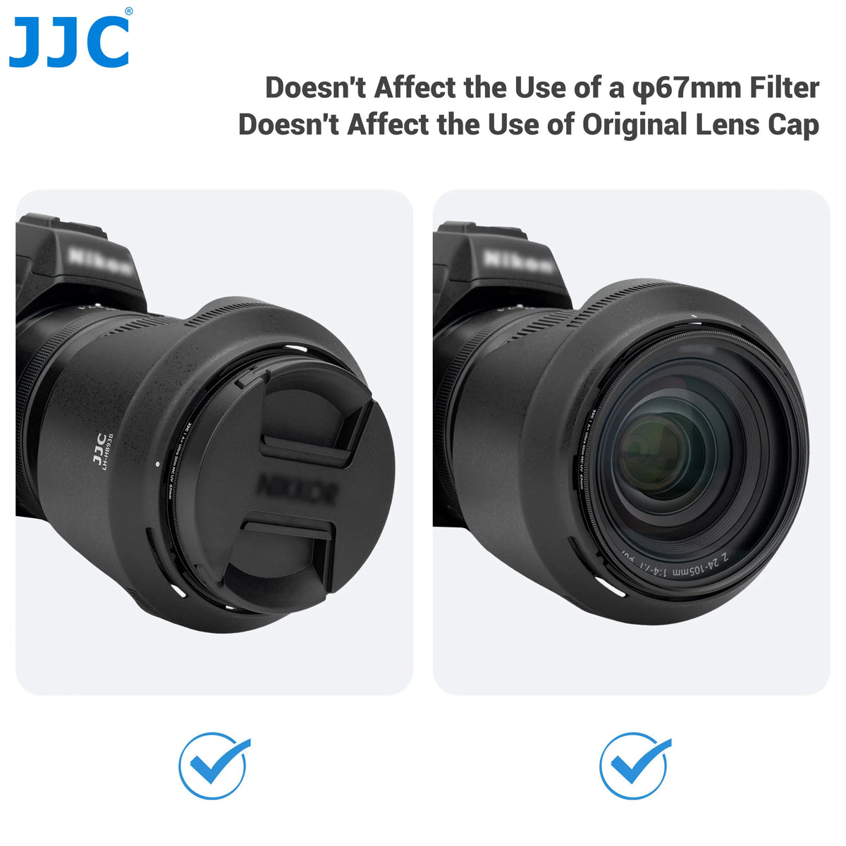 JJC Reversible Petal Lens Hood HB-93B