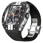 Carbon Fiber Case and Fluororubber Strap Mod Kit for Apple Watch