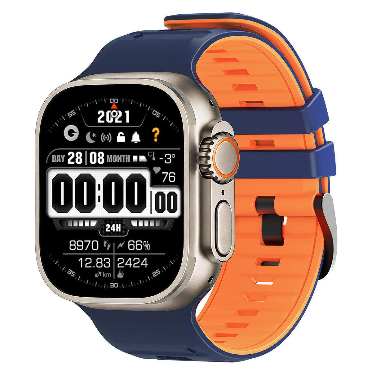 Two-Tone Silicone Replacement Band for Apple Watch