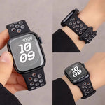 Breathable Sport Silicone Replacement Band for Apple Watch