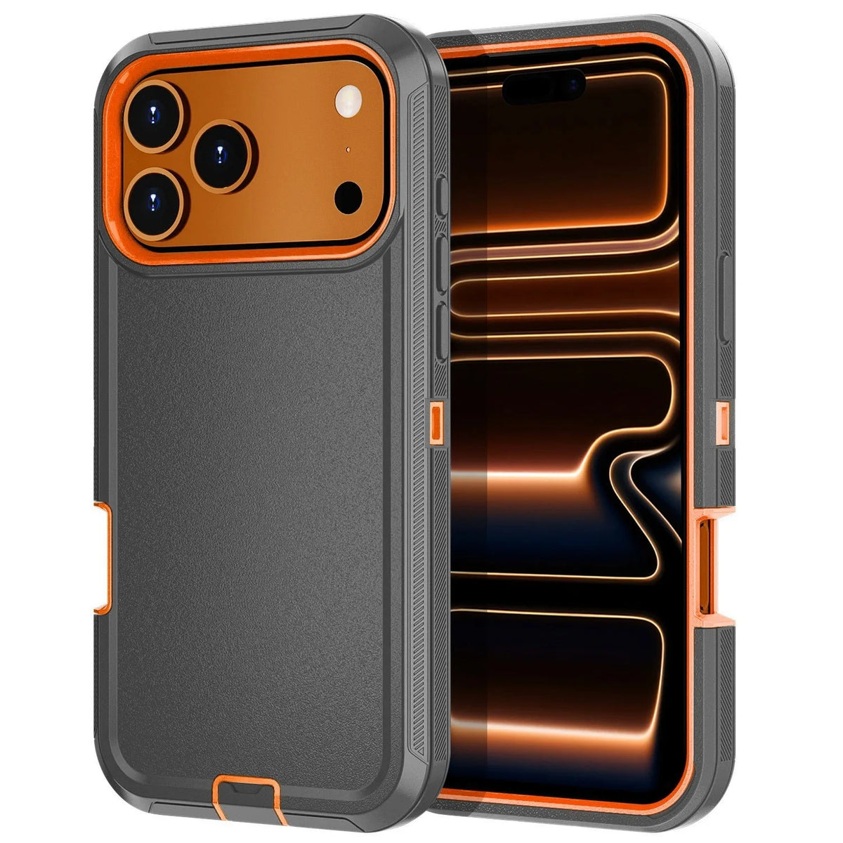 Shockproof Dual-Layer Bumper Case with Raised Edges for iPhone 18 Series