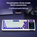 AULA L99 Bluetooth Mechanical Gaming Keyboard with Intelligent Screen