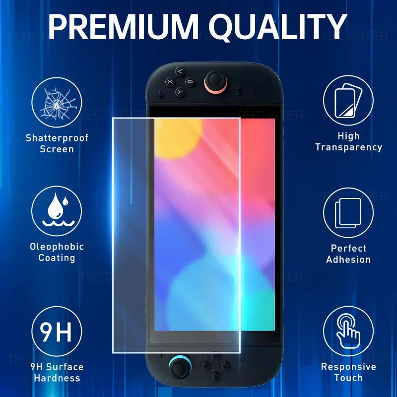 9H Tempered Glass Screen Protector for Nintendo Switch 2 (2025)