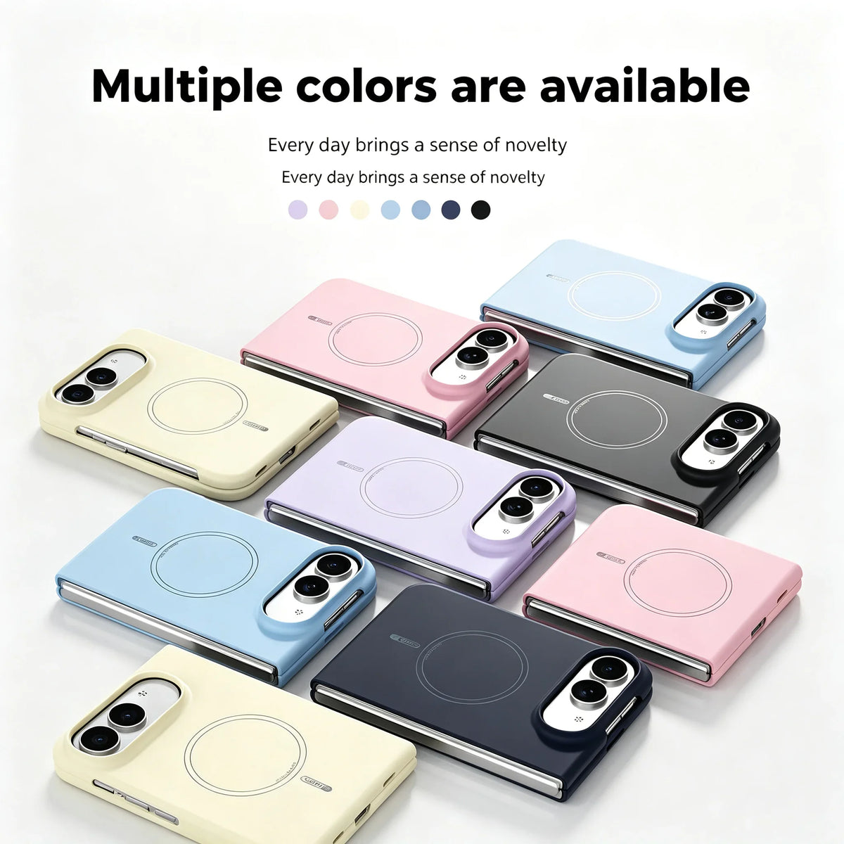Silicone MagSafe Case with Raised Camera Ring for iPhone Duo