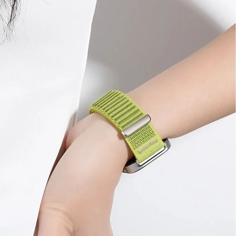 Breathable Braided Nylon Watch Band with Velcro Closure for Samsung Galaxy Watch 9