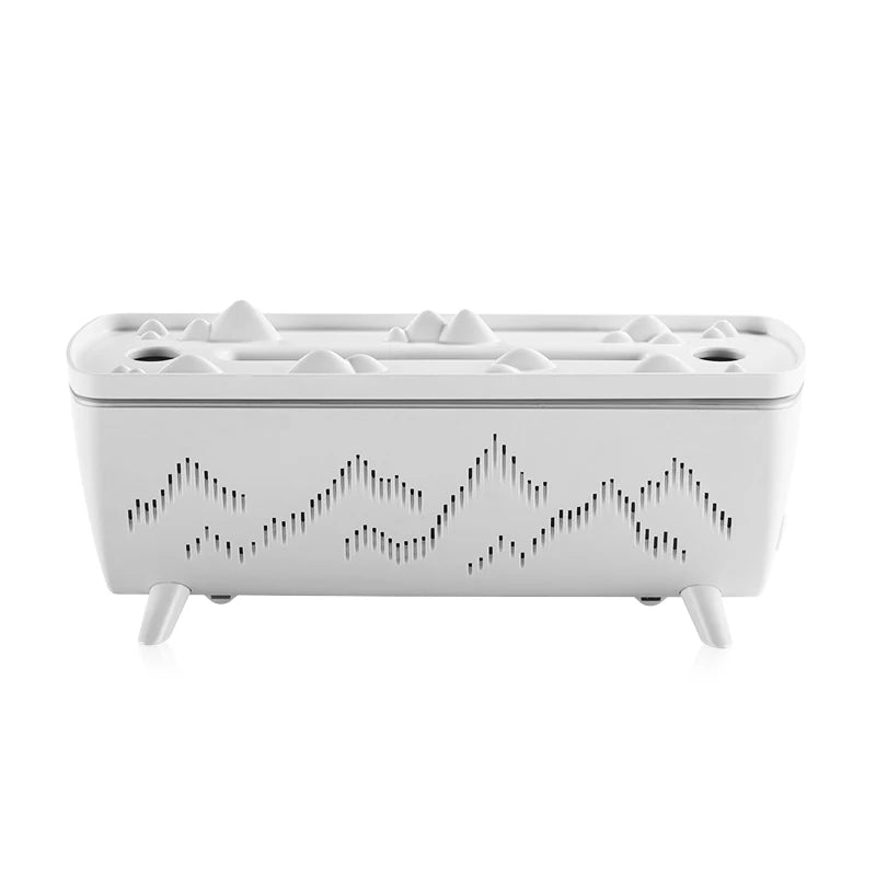 Dual Nozzles Aroma Diffuser with Flame Light