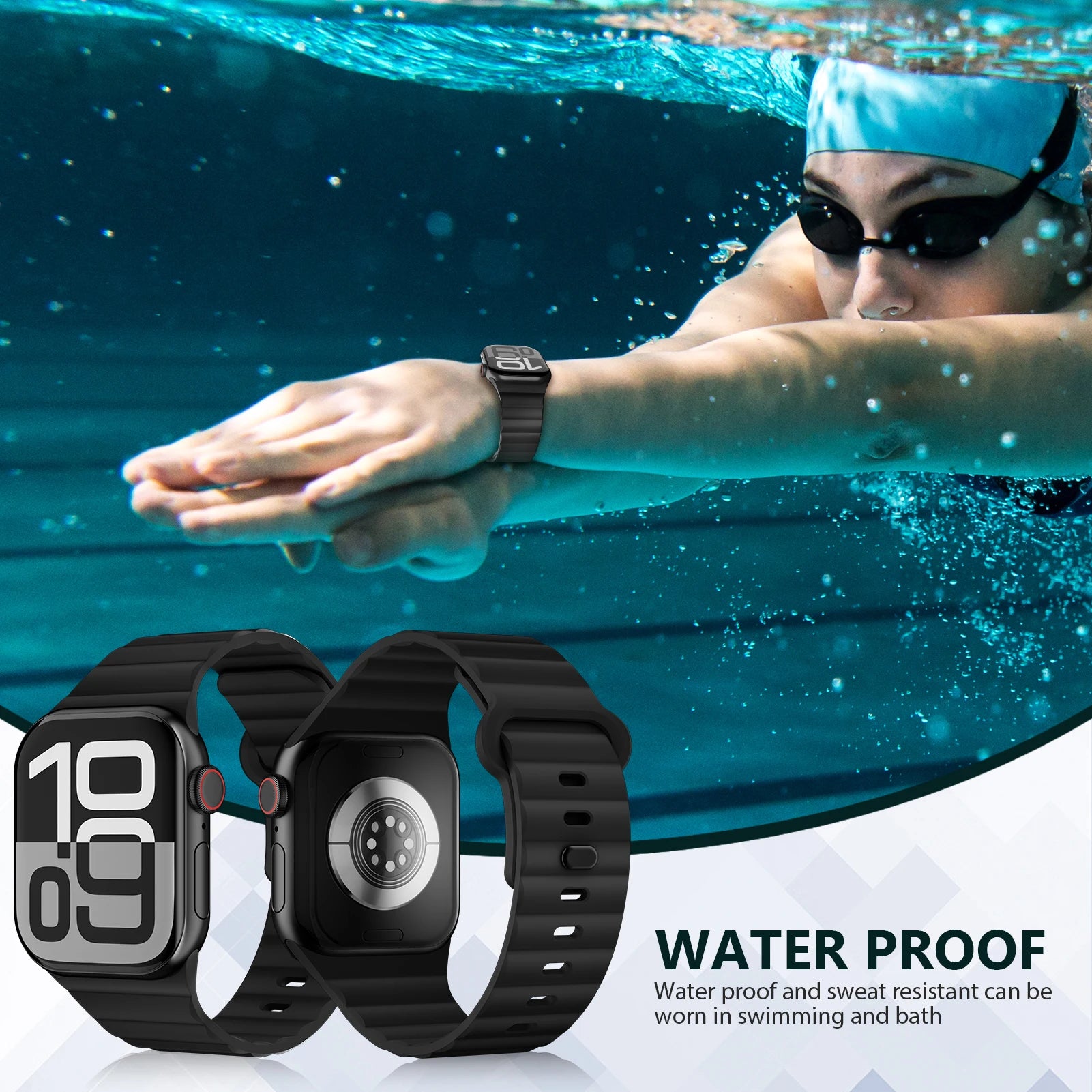 Premium Silicone Sport Strap for Apple Watch