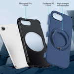 Shockproof Dual-Layer Case with 360° Rotating Ring Stand for iPhone 17e