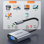 CABLETIME USB-C To VGA 1080p Adapter