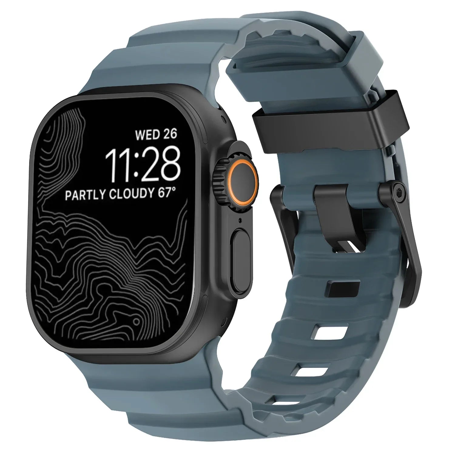 Durable Trail Silicone Replacement Strap for Apple Watch