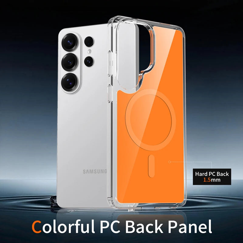 Crystal Clear Hard PC Magnetic Case for Samsung Galaxy S26 Series