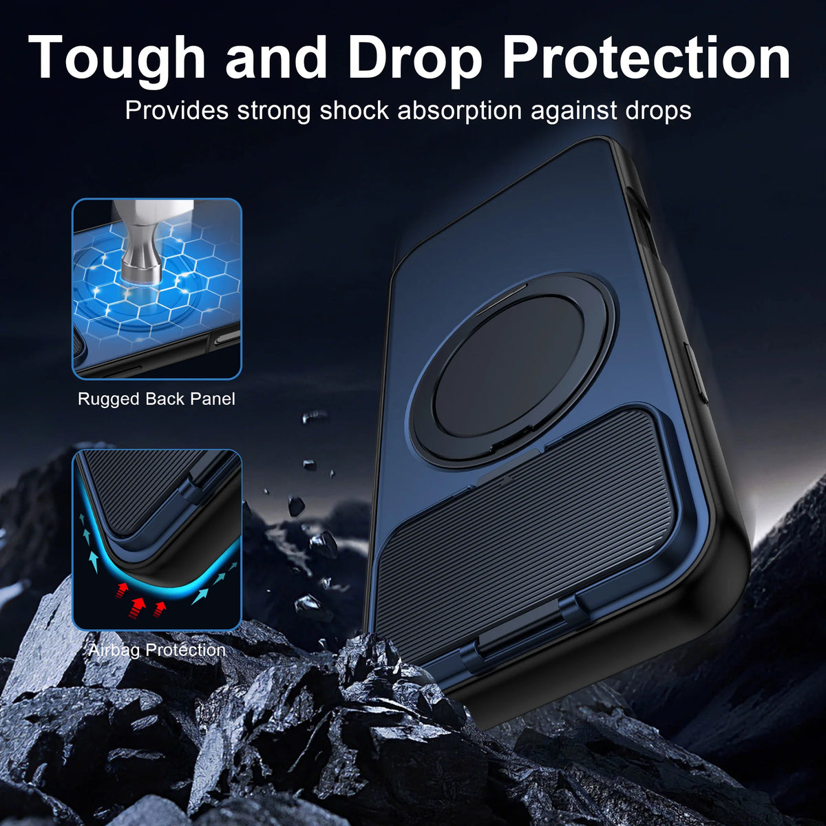 MagSafe All-Inclusive Case with 360° Rotating Bracket for iPhone 17 Series