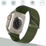 Quilted Nylon Velcro Watch Band for Apple Watch