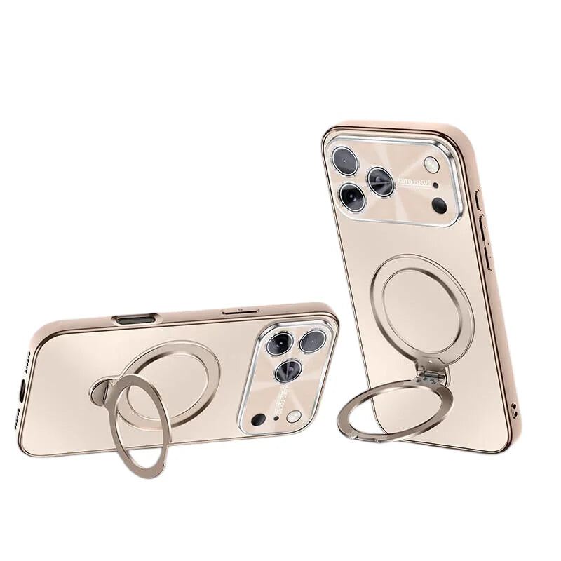 Luxury Business MagSafe Case with 360° Rotating Bracket for iPhone 17 Series