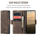 Samsung Galaxy Z Fold 7 Shockproof Retro Leather Wallet Case