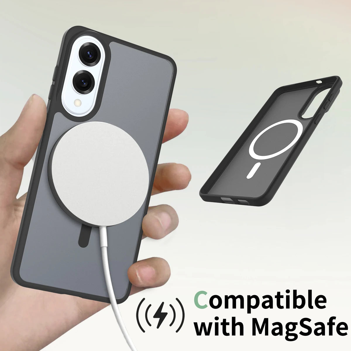 Matte Translucent Magnetic Case for Samsung Galaxy S25 Edge
