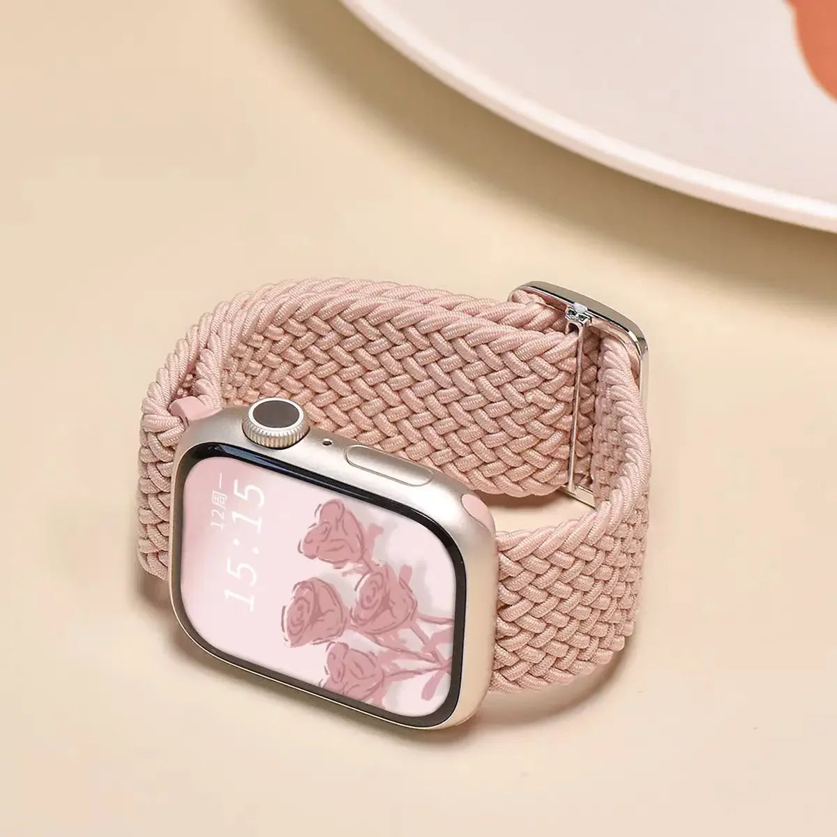 Stretchable Braided Loop Band for Apple Watch