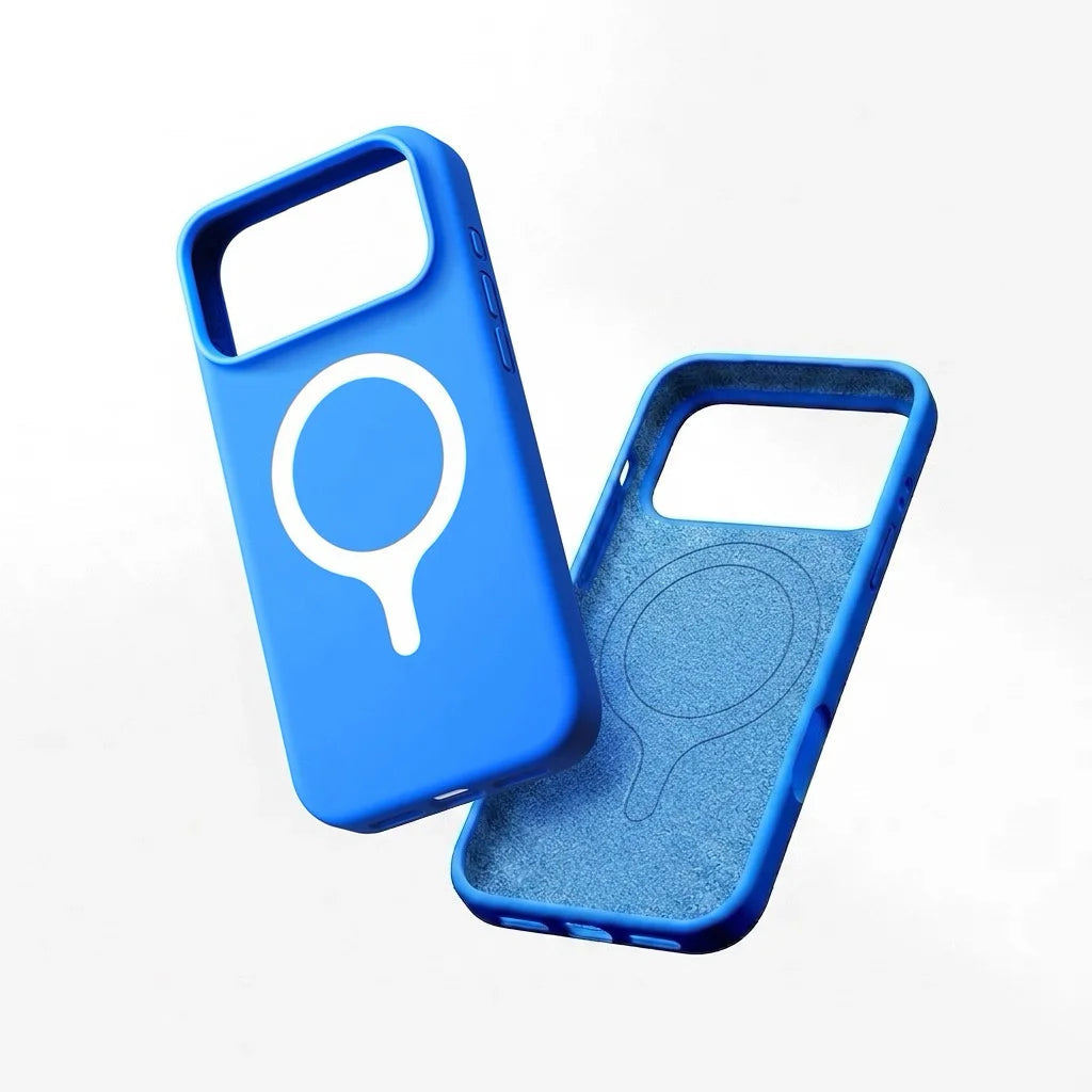 Slim Edge-Free MagSafe Silicone Case for iPhone 17 Series