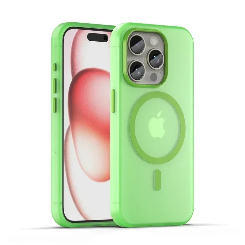 Premium Transparent Matte MagSafe Case for iPhone 16 Series