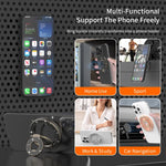 Universal Magnetic Phone Grip and Kickstand with Double-Sided Ring