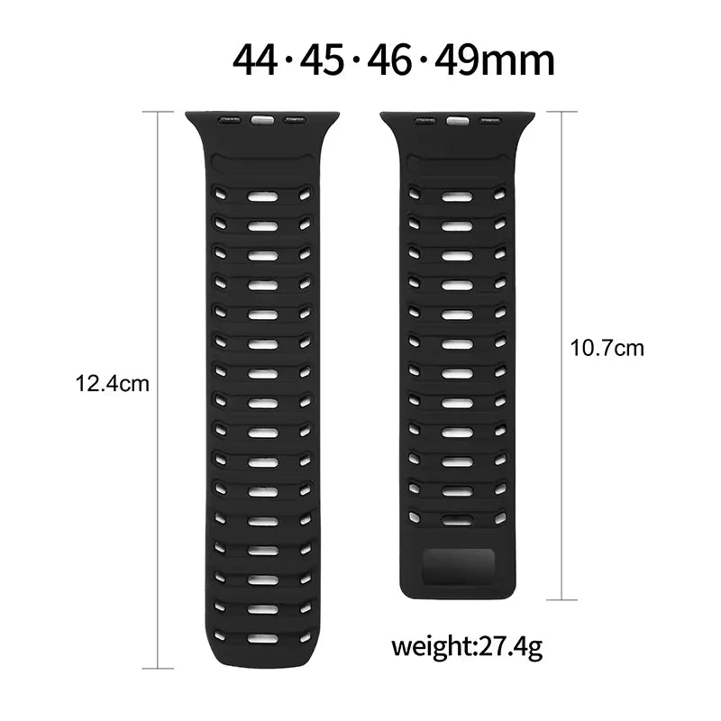 Breathable Magnetic Silicone Strap for Apple Watch
