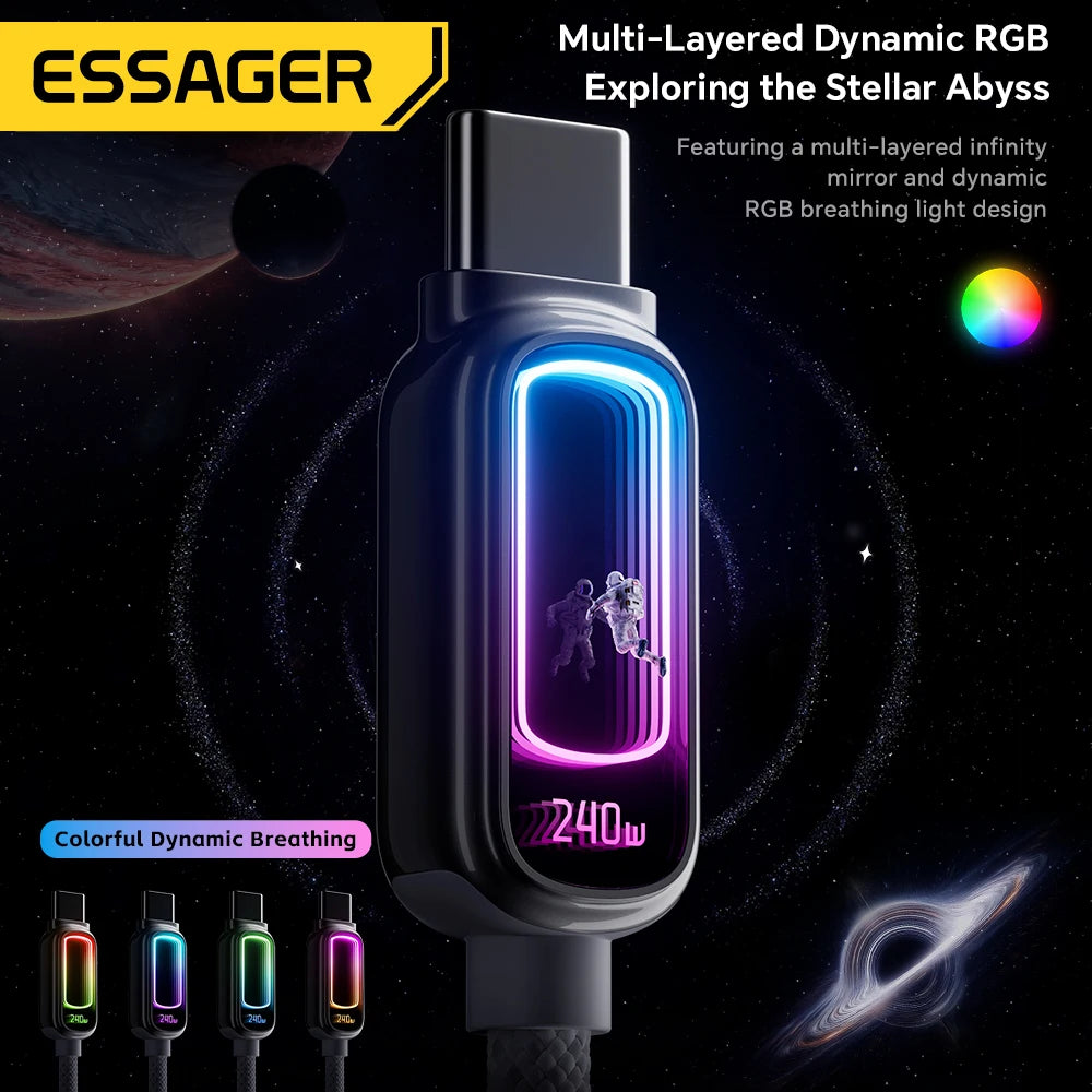 Essager 240W USB-C Fast Charging Cable