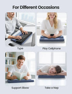 Ergonomic Keyboard Riser With Cushioned Wrist Rest Pad