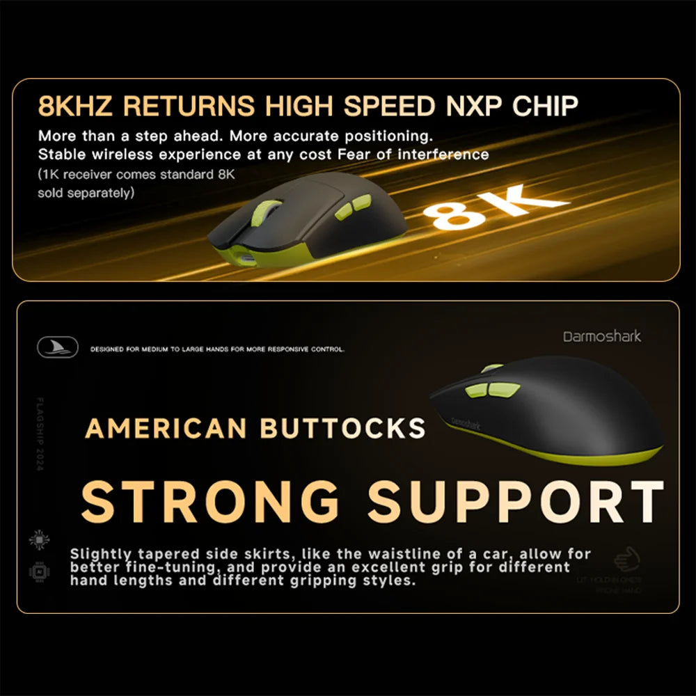 Darmoshark 30K DPI Wireless Gaming Mouse