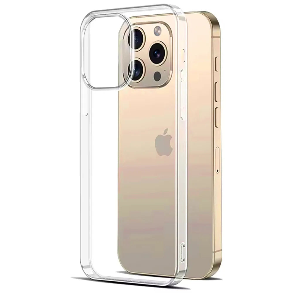 Ultra-Thin Soft Transparent Silicone Case for iPhone 16 Series