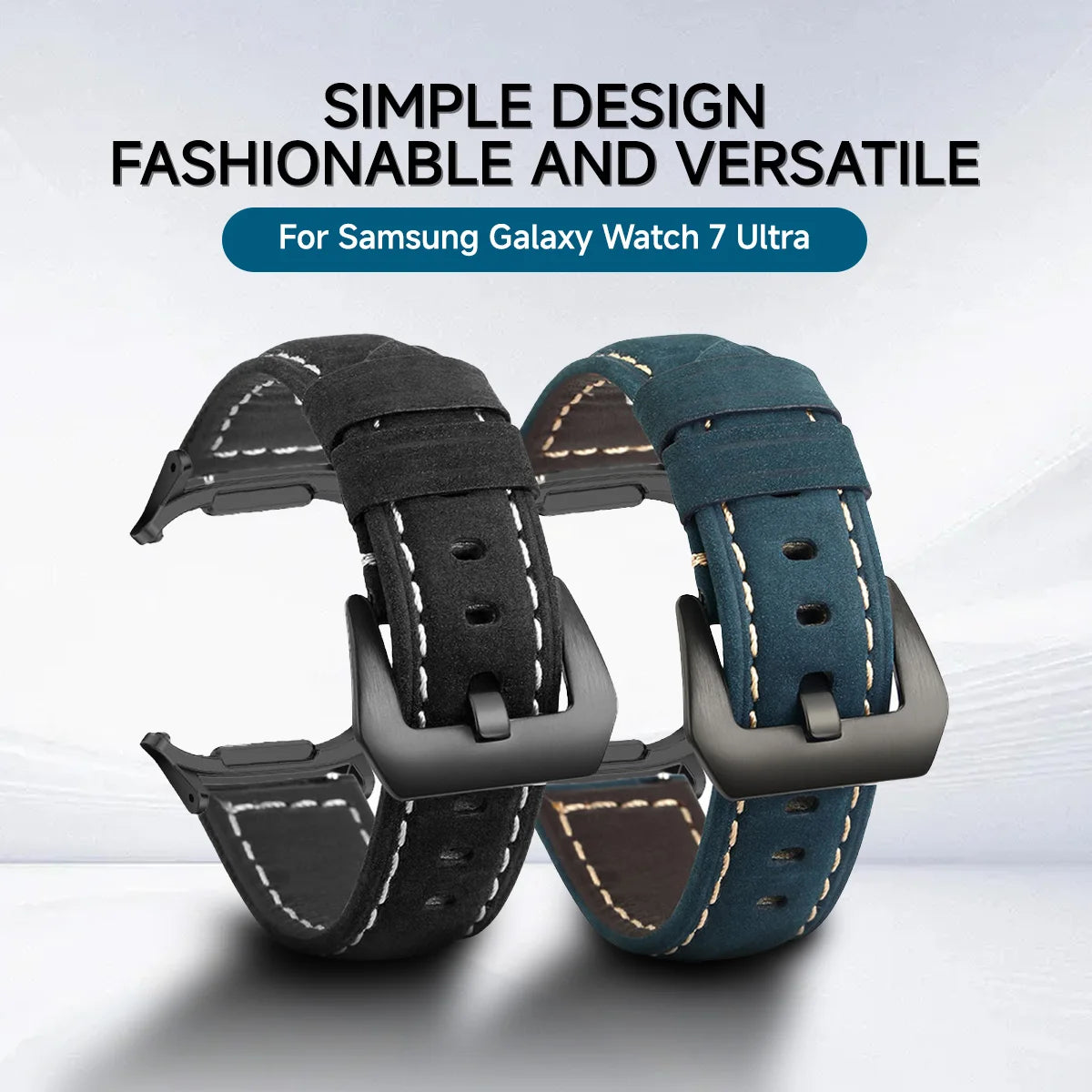 High-Quality Leather Strap for Samsung Galaxy Watch Ultra